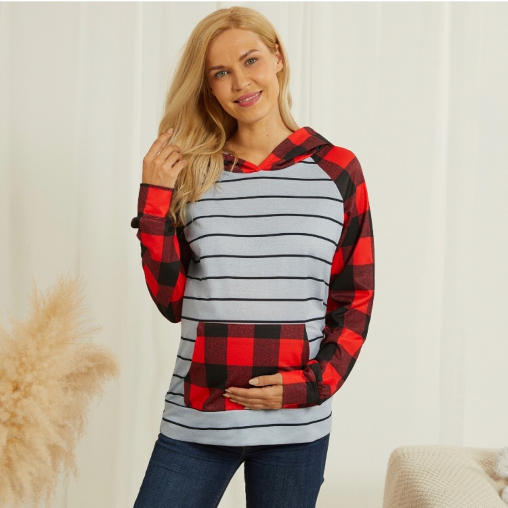 Maternity hooded sweatshirt